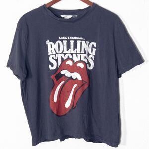 Rolling Stones Women’s Band Tee Soft Grunge Classic Rock Tongue Logo H&M Size XL